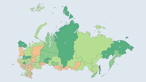 Айфоны на самую большую зарплату: Первый пример на слое субъектов РФ. Вопрос о самой высокооплачиваемой отрасли, — и карта считает по ней: сколько iPhone 17 Pro Max (256 ГБ, ~125 000 ₽) выходит на месячный заработок. Выходит от полутора телефонов до 2,9 в Москве.